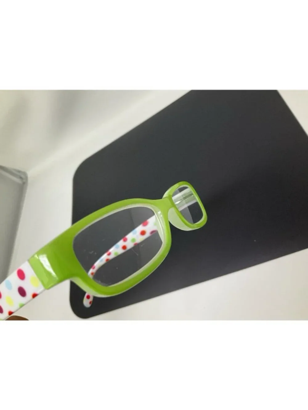 Peepers 491 Rectangle Green Reading Glasses Power +1.75